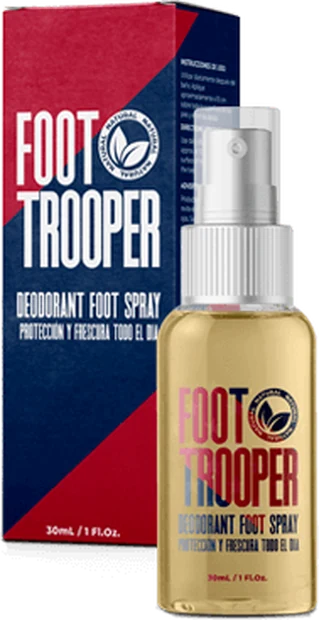 Frasco spray Foot Trooper, desodorante para pies de 30 mililitros